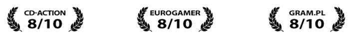 CD-Action: 8/10, Eurogamer: 8/10, Gram.pl: 8/10